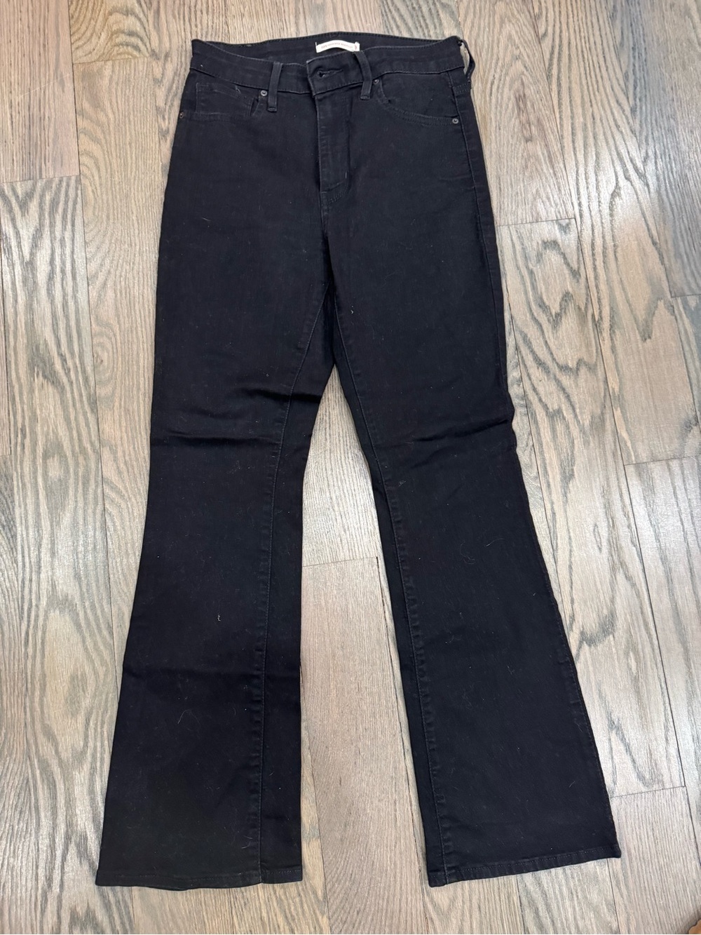 Levi’s 729 Black Flare Jeans High Rise Bootcut Women’s 29 ~ GOOD CONDITION